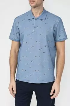 Поло хлопковое с принтом D.Molina