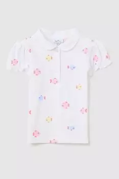 Поло хлопковое с принтом Fagottino