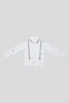 Поло хлопковое с принтом Fagottino