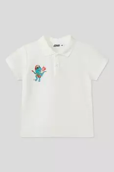 Поло хлопковое с принтом GIOCO