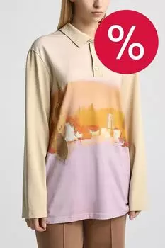 Поло хлопковое с принтом Испанская деревня ARTOGRAPH