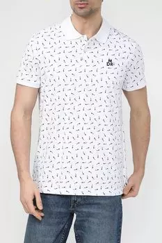 Поло хлопковое с принтом MARCO DI RADI