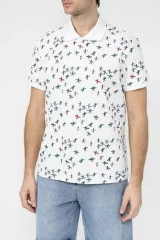 Поло хлопковое с принтом MARCO DI RADI