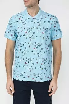 Поло хлопковое с принтом MARCO DI RADI