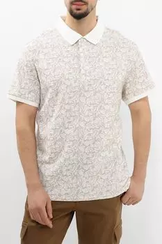 Поло хлопковое с принтом Oulyss