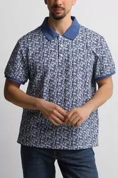 Поло хлопковое с принтом Oulyss