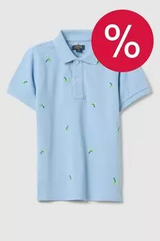 Поло хлопковое с принтом OVS