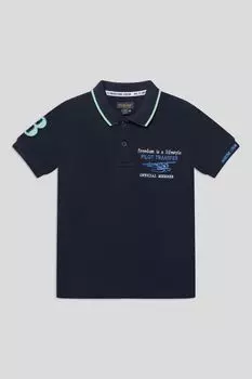 Поло хлопковое с принтом OVS