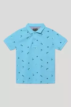 Поло хлопковое с принтом OVS