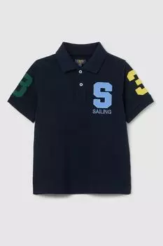 Поло хлопковое с принтом OVS