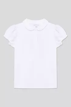 Поло хлопковое с рукавами фонариками Fagottino