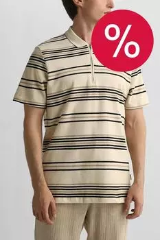 Поло хлопковое в полоску Blend