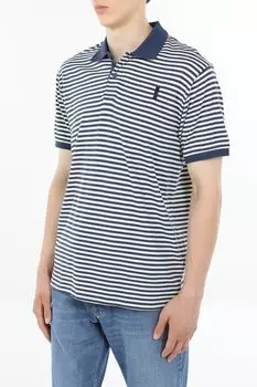 Поло хлопковое в полоску Bomboogie