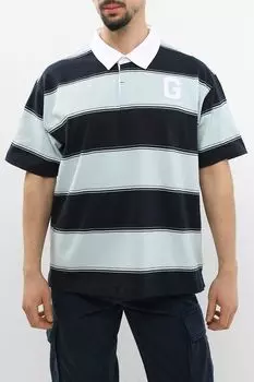 Поло хлопковое в полоску Guess Jeans