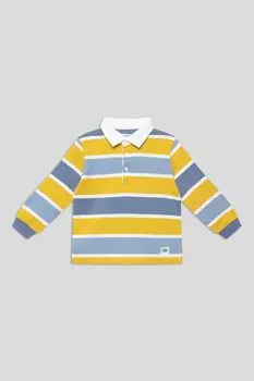 Поло хлопковое в полоску Mayoral