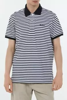 Поло хлопковое в полоску PEPE JEANS