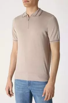 Поло с добавлением шелка и льна CUDGI