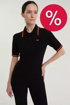 Поло с контрастной полосой LAROOM