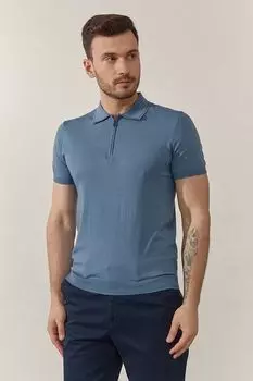 Поло с воротником на молнии DTMD