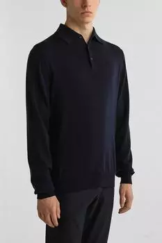 Поло шерстяное с длинным рукавом Guess