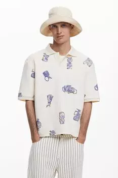 Поло трикотажное с принтом Desigual