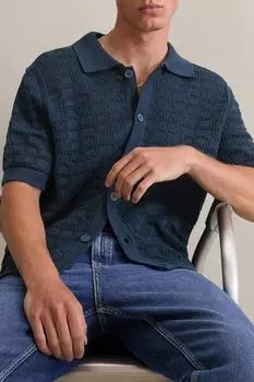 Поло вязаное на пуговицах Marc O'Polo Denim