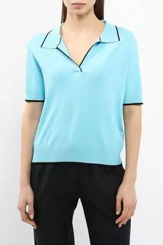 Поло вязаное с контрастными деталями BELUCCI