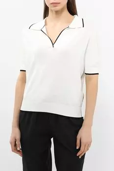 Поло вязаное с контрастными деталями BELUCCI