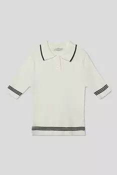 Поло вязаное с контрастными деталями Choupette