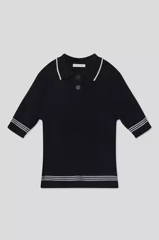 Поло вязаное с контрастными деталями Choupette