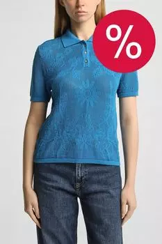 Поло вязаное с коротким рукавом Desigual