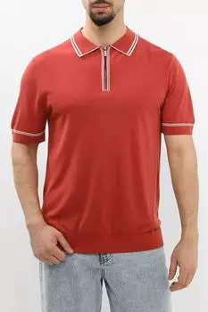 Поло вязаное с воротником на молнии Oulyss