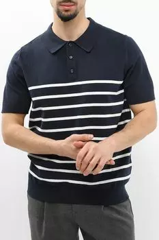 Поло вязаное в полоску Oulyss