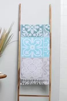 Полотенце хлопковое с принтом Azulejos COINCASA