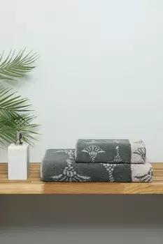 Полотенце хлопковое с принтом Divided Cornflower Joop