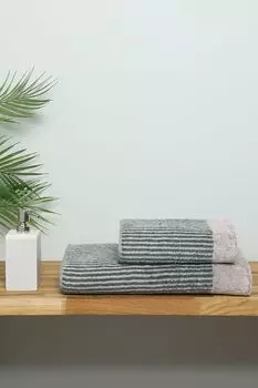 Полотенце хлопковое с принтом Divided Squares Joop