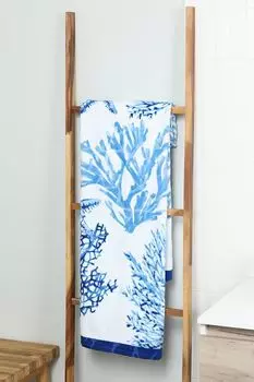 Полотенце хлопковое с принтом Sealife Blue COINCASA