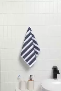 Полотенце хлопковое в полоску Riga Mix Blue COINCASA