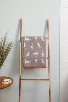 Полотенце махровое хлопковое с принтом Kitty Sofi De MarkO