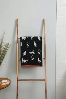 Полотенце махровое хлопковое с принтом Kitty Sofi De MarkO