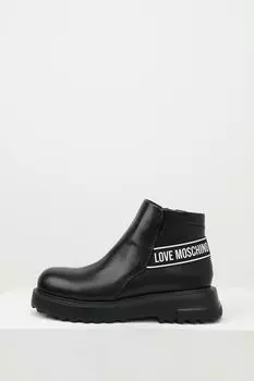 Полуботинки кожаные с логотипом Love Moschino