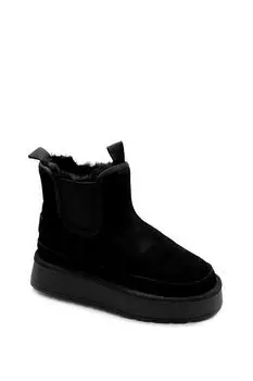 Полуботинки-угги замшевые на меху Abricot