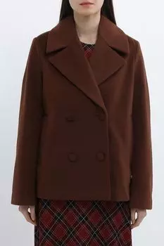 Полупальто двубортное прямого кроя Piombo