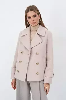 Полупальто шерстяное двубортное ElectraStyle