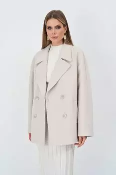 Полупальто шерстяное двубортное ElectraStyle