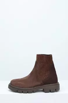 Полусапоги челси замшевые с шерстяной подкладкой Ever be