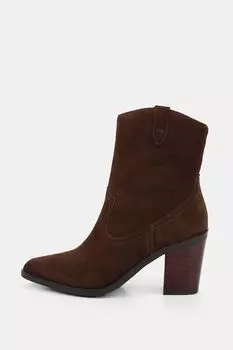 Полусапоги-казаки замшевые Abricot