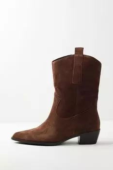 Полусапоги-казаки замшевые Ever be