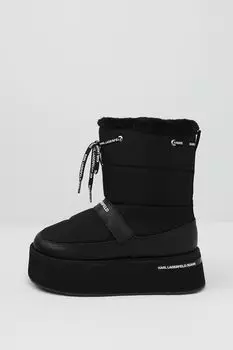 Полусапоги утепленные на высокой подошве Karl Lagerfeld Jeans
