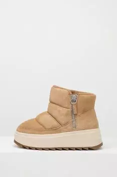 Полусапоги велюровые на молнии Ash